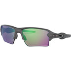 Flak 2.0 XL, Steel/Prizm Road Jade Lenses