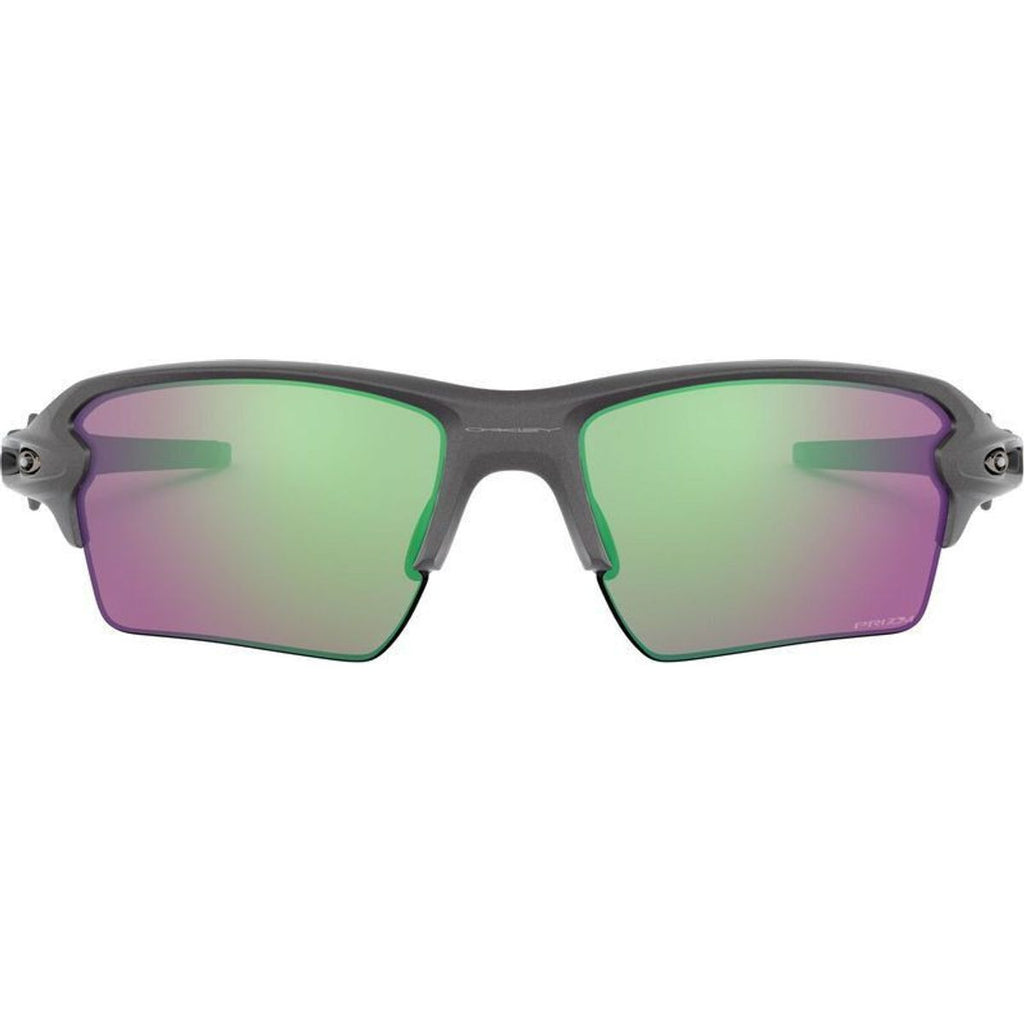 Flak 2.0 XL, Steel/Prizm Road Jade Lenses