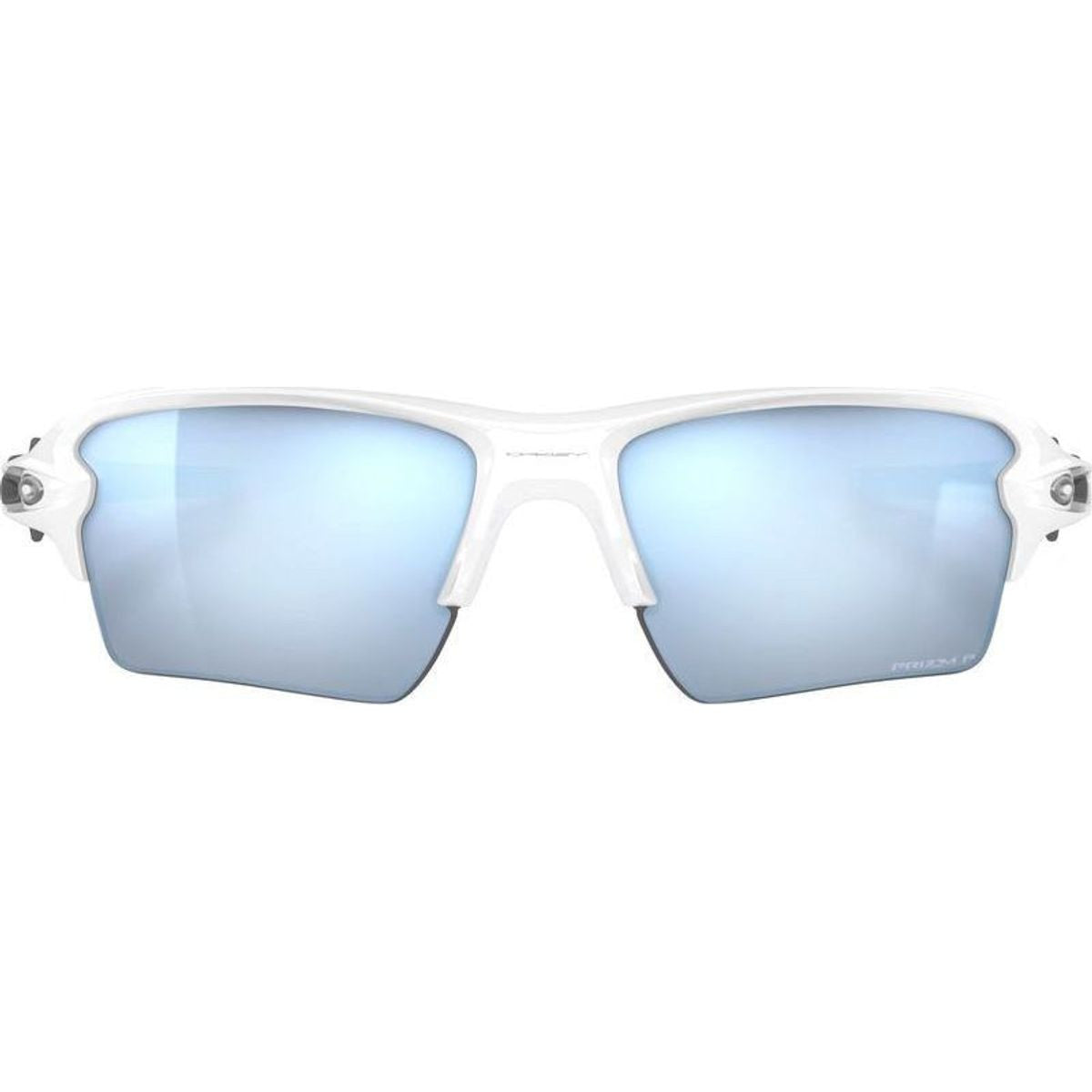 Flak 2.0 XL, Polished White/Prizm Deep Water Polarised Lenses