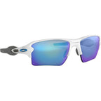 Flak 2.0 XL, Polished White/Prizm Sapphire Lenses