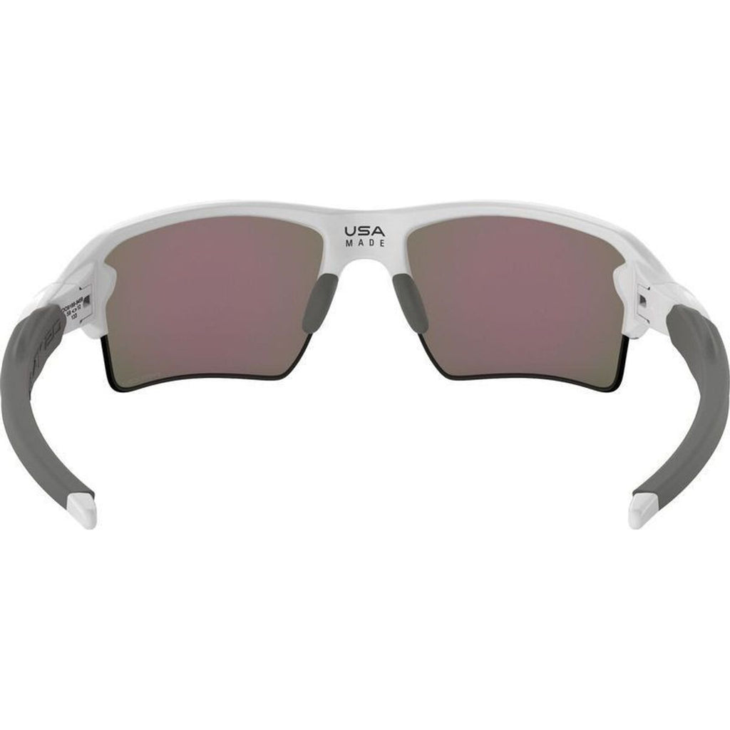 Flak 2.0 XL, Polished White/Prizm Sapphire Lenses