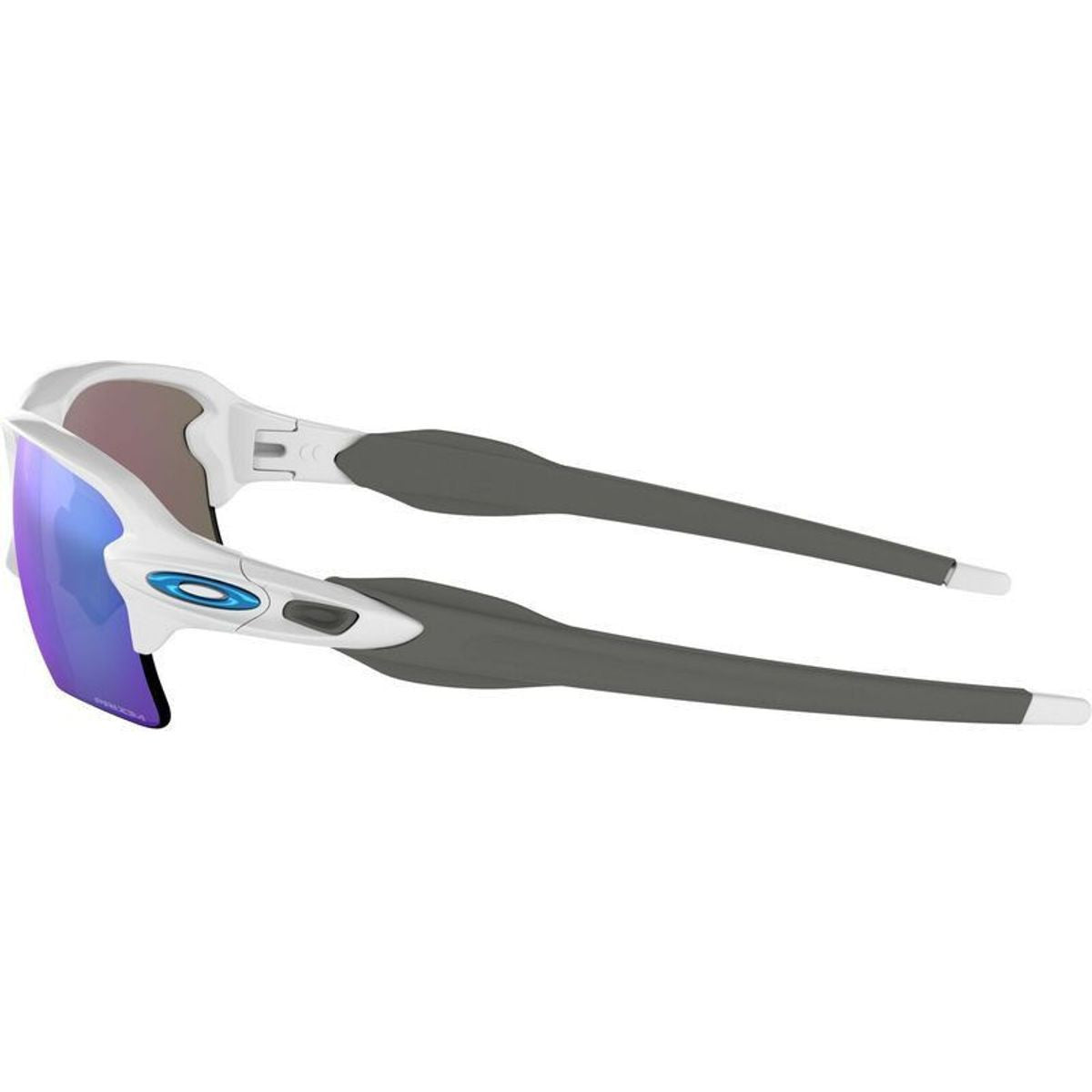 Flak 2.0 XL, Polished White/Prizm Sapphire Lenses