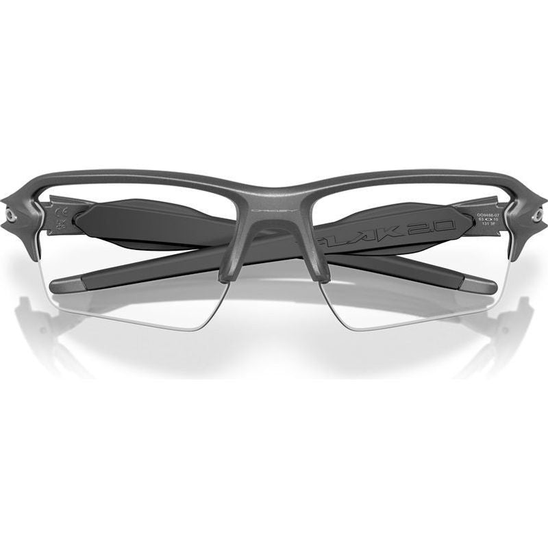 Flak 2.0 XXL, Steel/Clear to Black Iridium Photochromic Lenses
