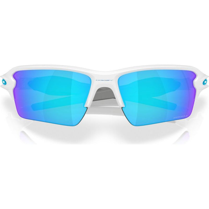 Flak 2.0 XXL, Polished White/Prizm Sapphire Lenses