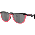 Frogskins Hybrid, Matte Black and Neon Pink/Prizm Black Lenses