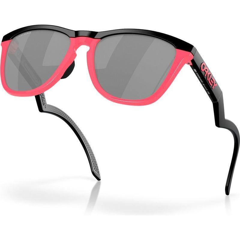 Frogskins Hybrid, Matte Black and Neon Pink/Prizm Black Lenses