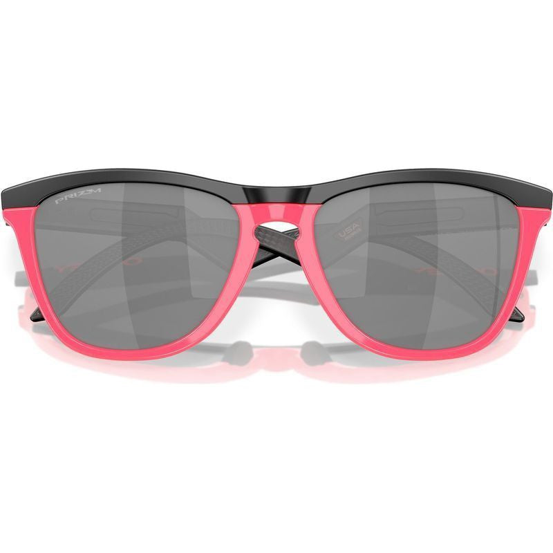 Frogskins Hybrid, Matte Black and Neon Pink/Prizm Black Lenses