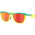 Frogskins Hybrid, Celeste and Tennis Ball Yellow/Prizm Ruby Lenses