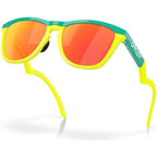 Frogskins Hybrid, Celeste and Tennis Ball Yellow/Prizm Ruby Lenses