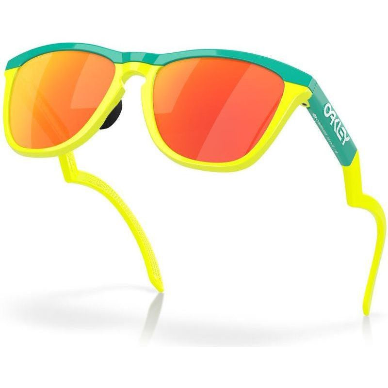 Frogskins Hybrid, Celeste and Tennis Ball Yellow/Prizm Ruby Lenses