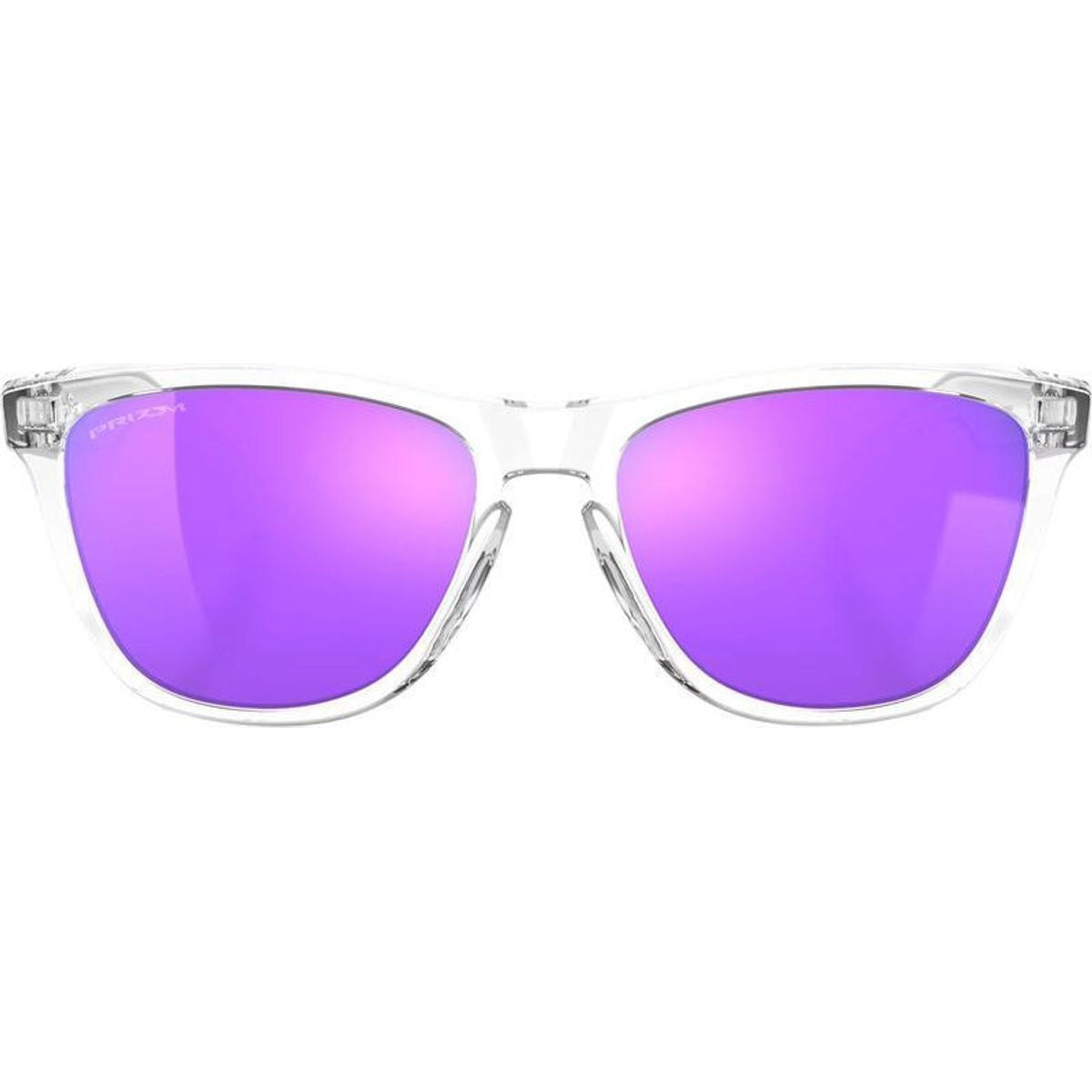 Frogskins, Polished Clear/Prizm Violet Lenses