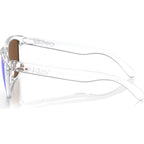 Frogskins, Polished Clear/Prizm Violet Lenses