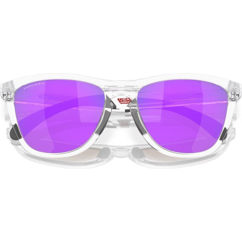 Frogskins Range, Matte Clear/Prizm Violet Lenses