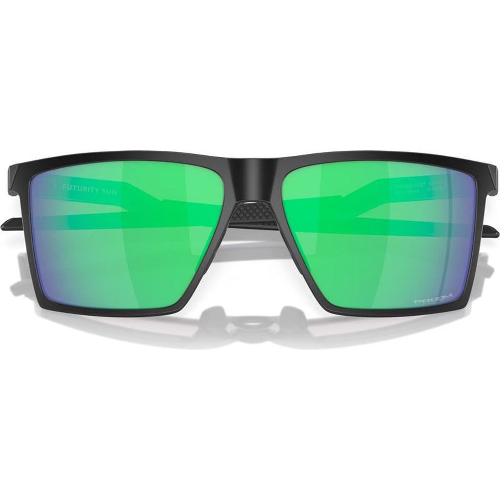 Futurity Sun, Satin Black/Prizm Jade Lenses