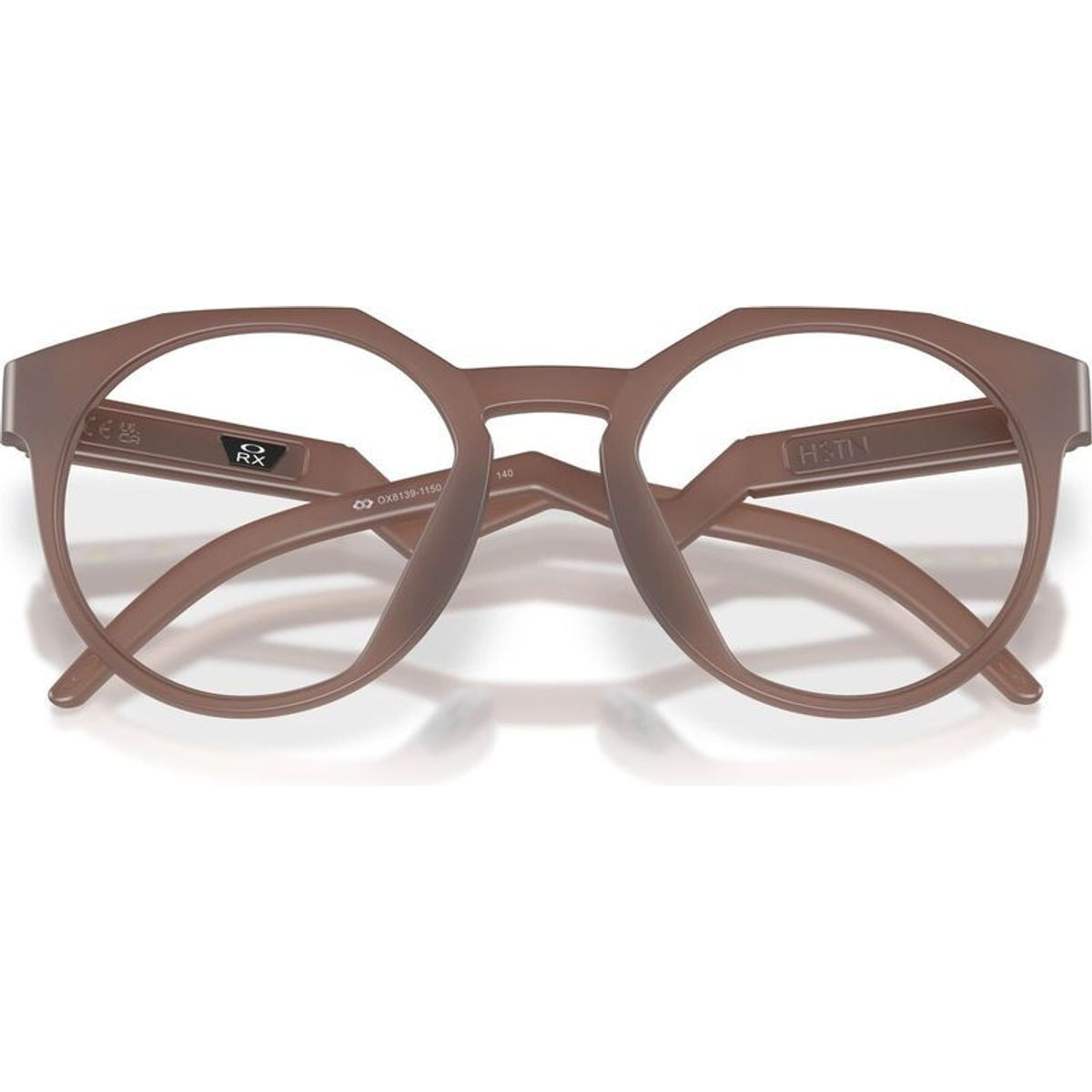 Hstn OX8139, Transparent Mahogany/Clear Lenses