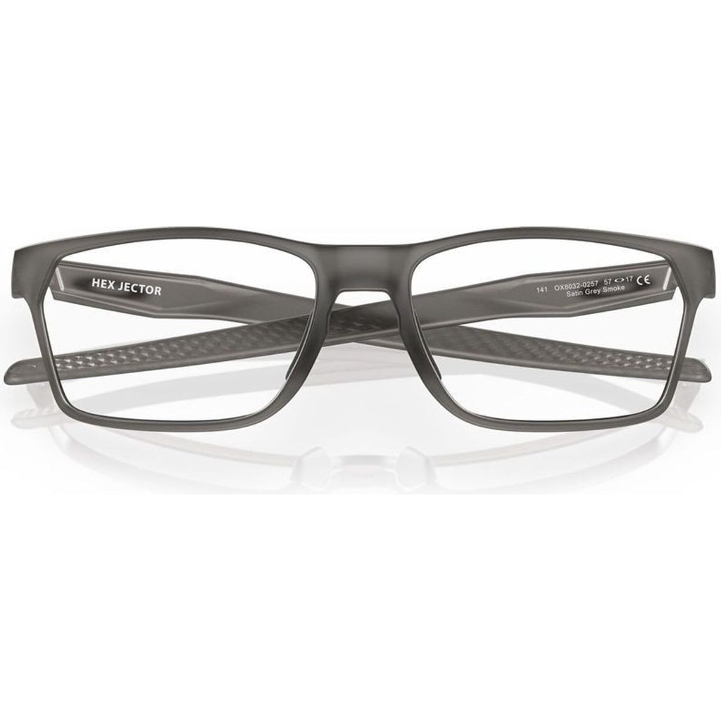 Hex Jector OX8032, Satin Grey Smoke/Clear Lenses 57 Eye Size