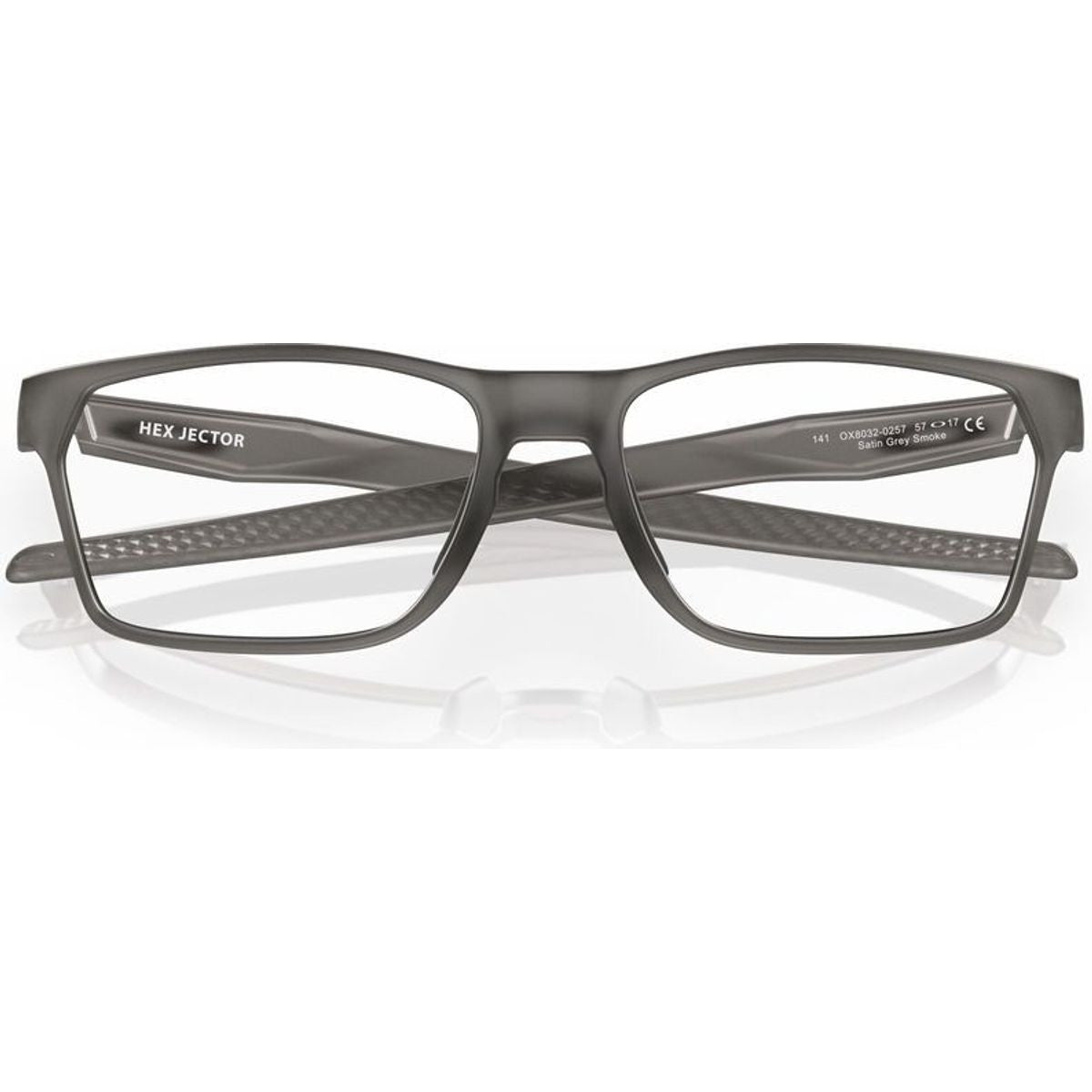 Hex Jector OX8032, Satin Grey Smoke/Clear Lenses 57 Eye Size