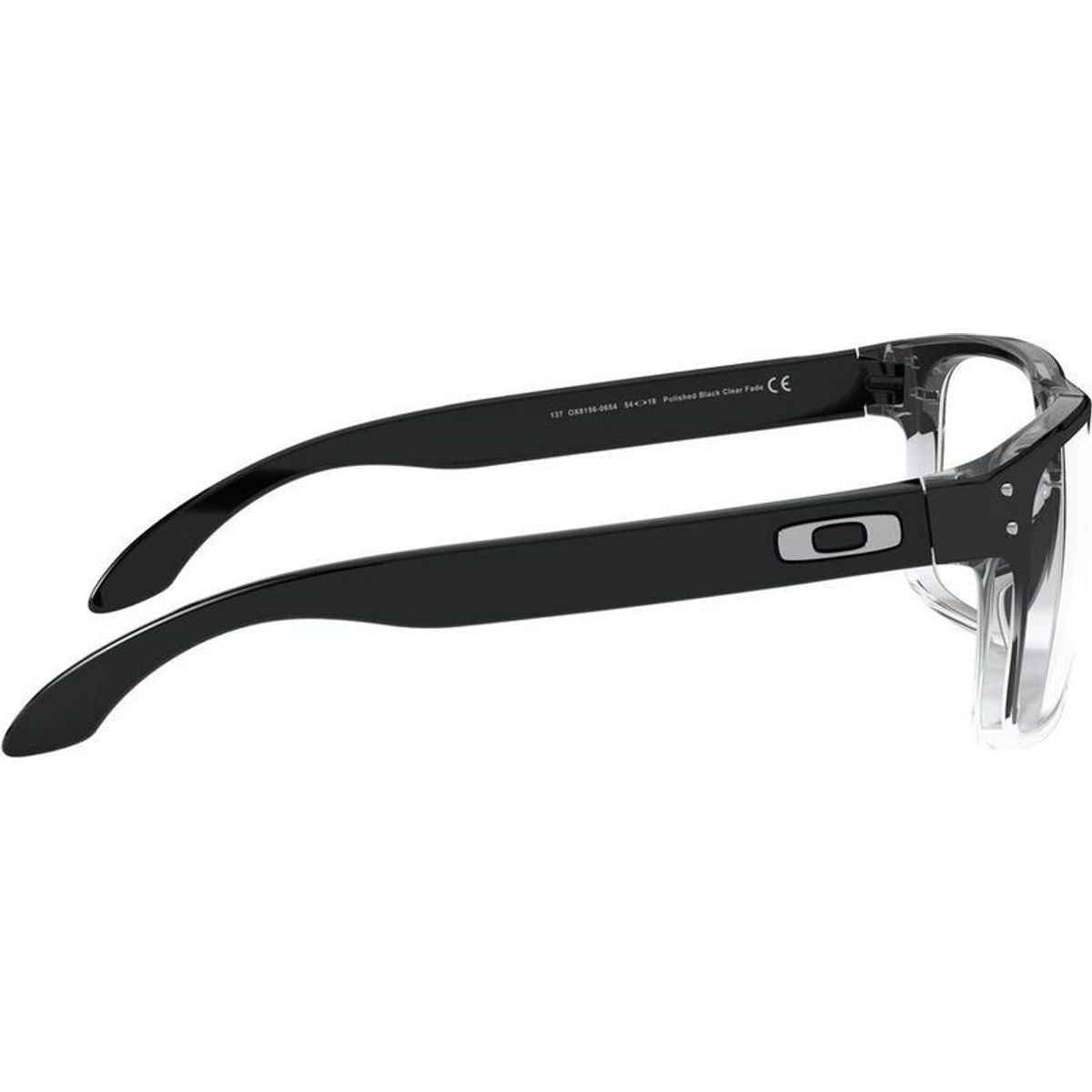Holbrook OX8156, Polished Black Clear Fade/Clear Lenses 56 Eye Size