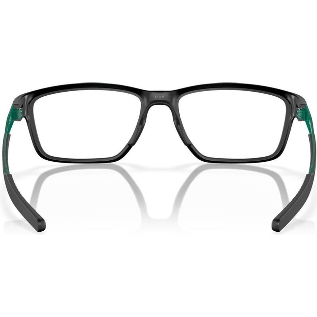 Metalink OX8153, Satin Black and Green/Clear Lenses 55 Eye Size