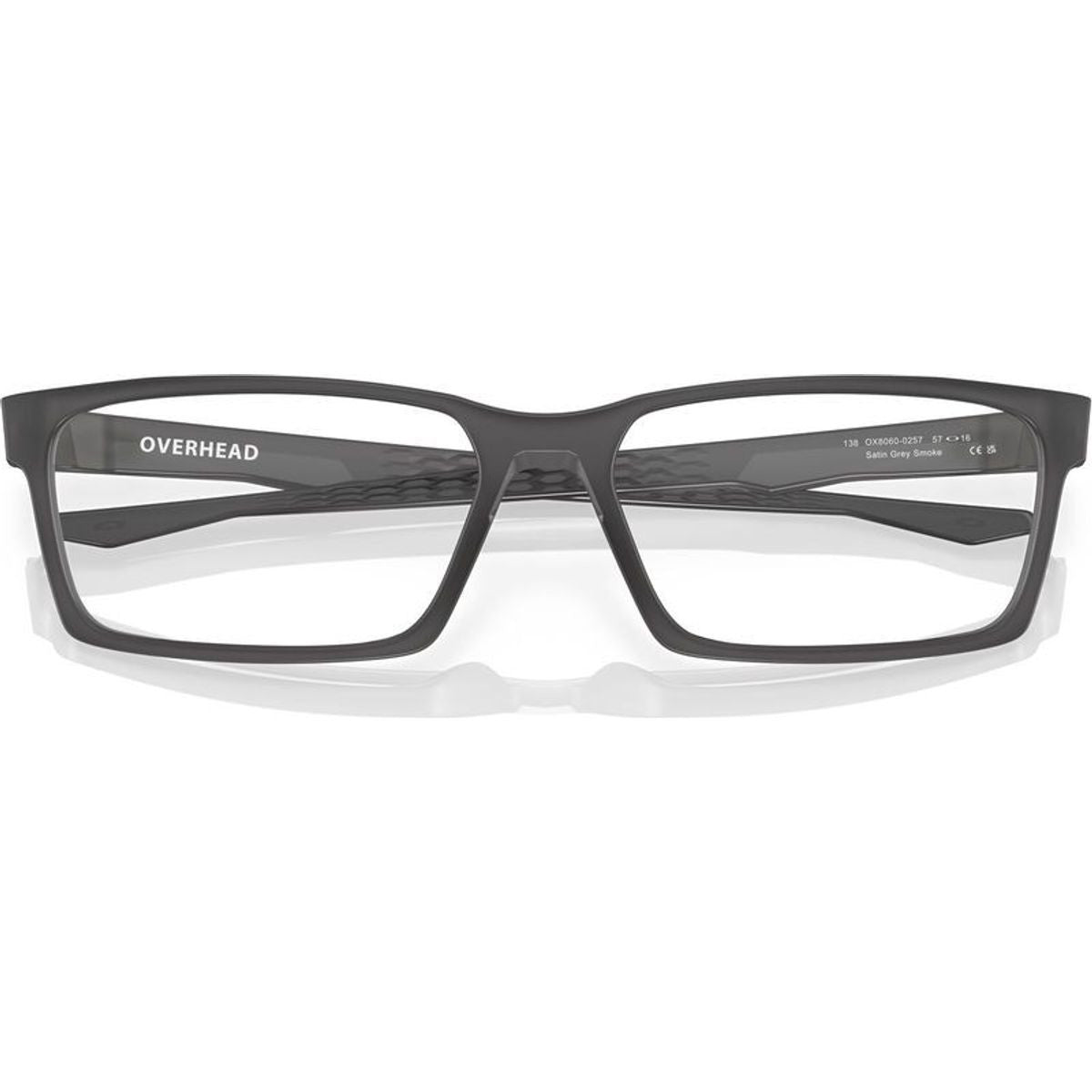 Overhead OX8060, Satin Grey Smoke/Clear Lenses 57 Eye Size