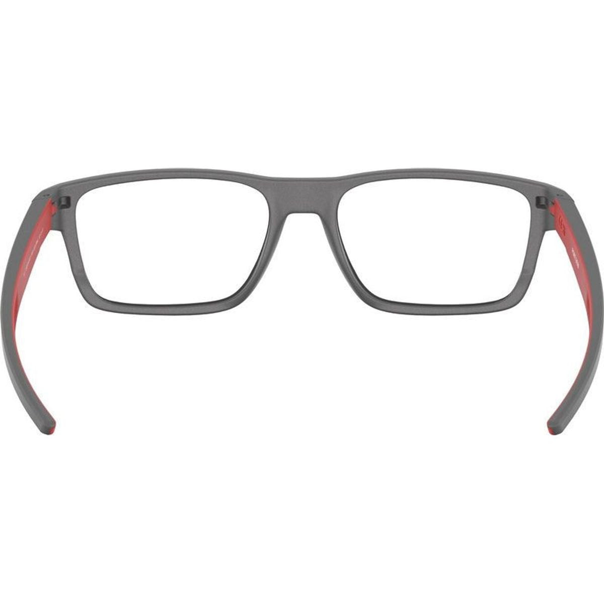 Port Bow OX8164, Satin Light Steel/Clear Lenses 55 Eye Size
