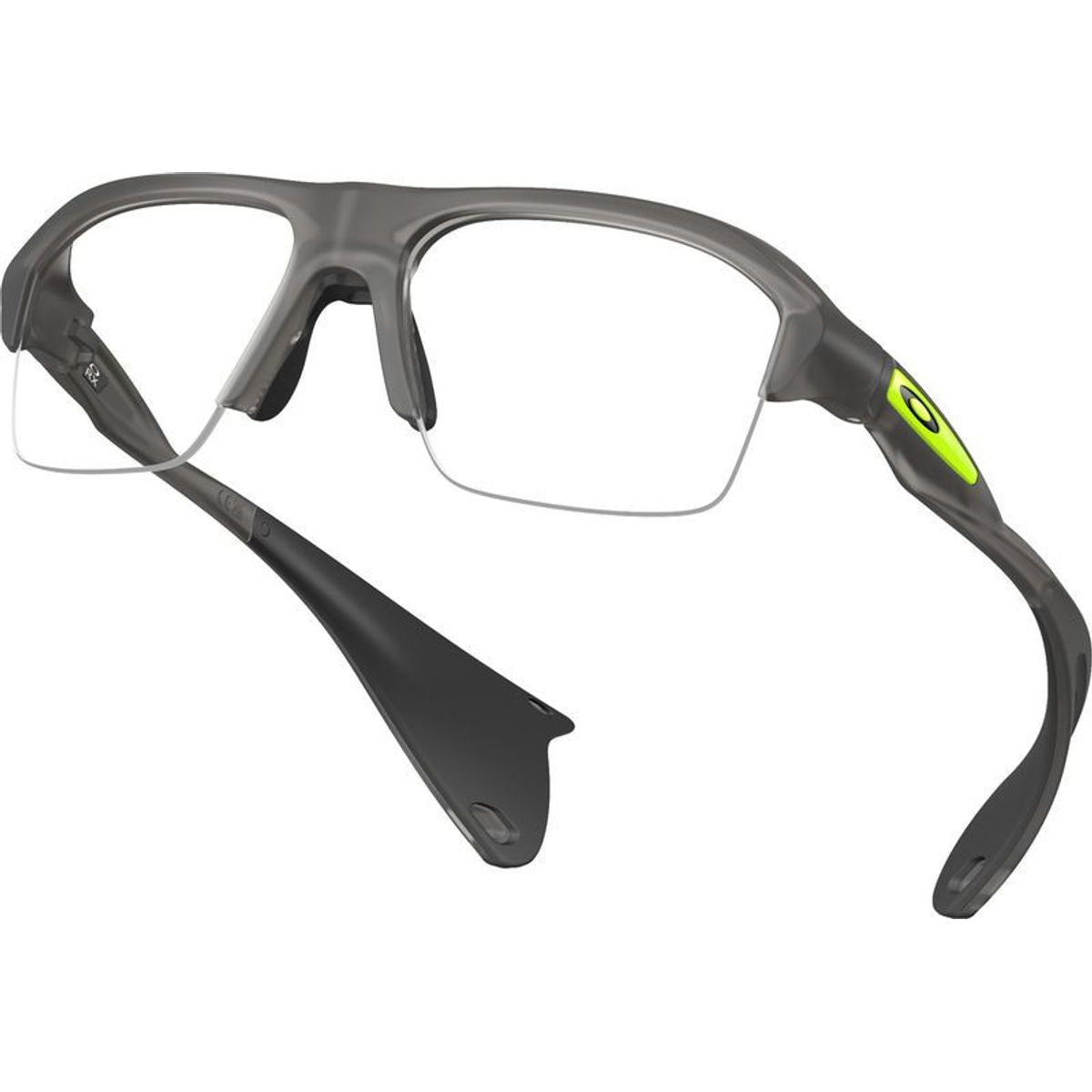 Stunt Glider OX8198, Satin Grey Smoke/Clear Lenses 62 Eye Size
