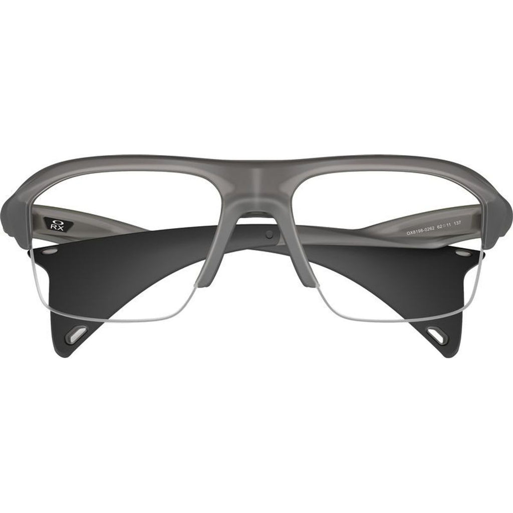 Stunt Glider OX8198, Satin Grey Smoke/Clear Lenses 62 Eye Size