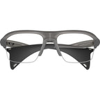 Stunt Glider OX8198, Satin Grey Smoke/Clear Lenses 62 Eye Size