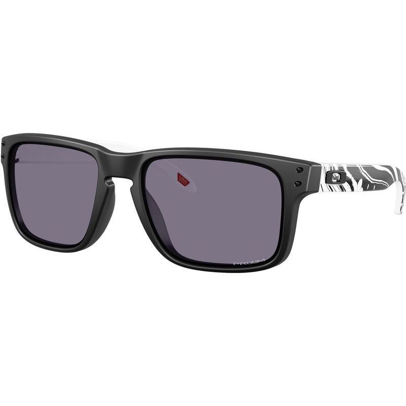 Holbrook, Matte Black and Duality Swirl/Prizm Grey Lenses