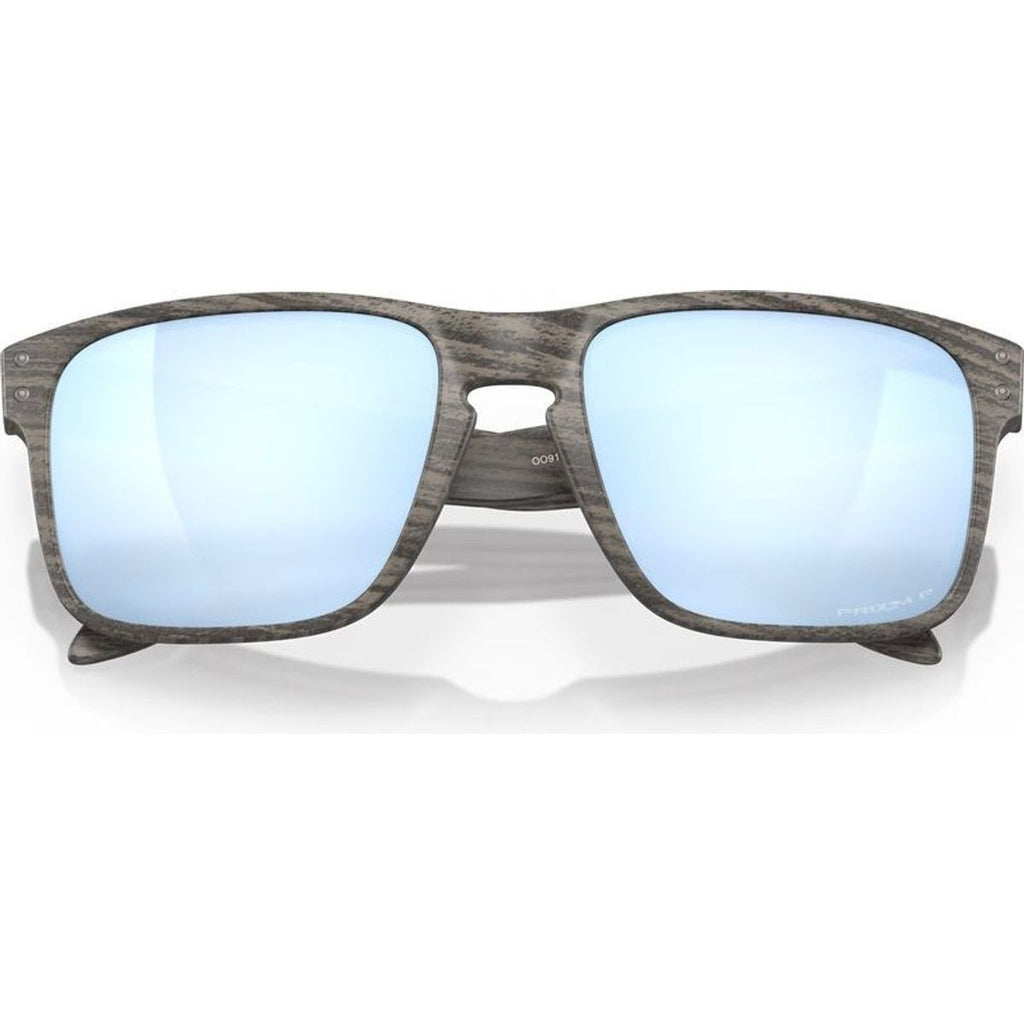 Holbrook, Woodgrain/Prizm Deep Water Polarised Lenses