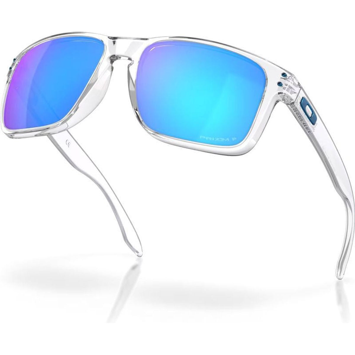 Holbrook XL, Polished Clear/Prizm Sapphire Polarised Lenses
