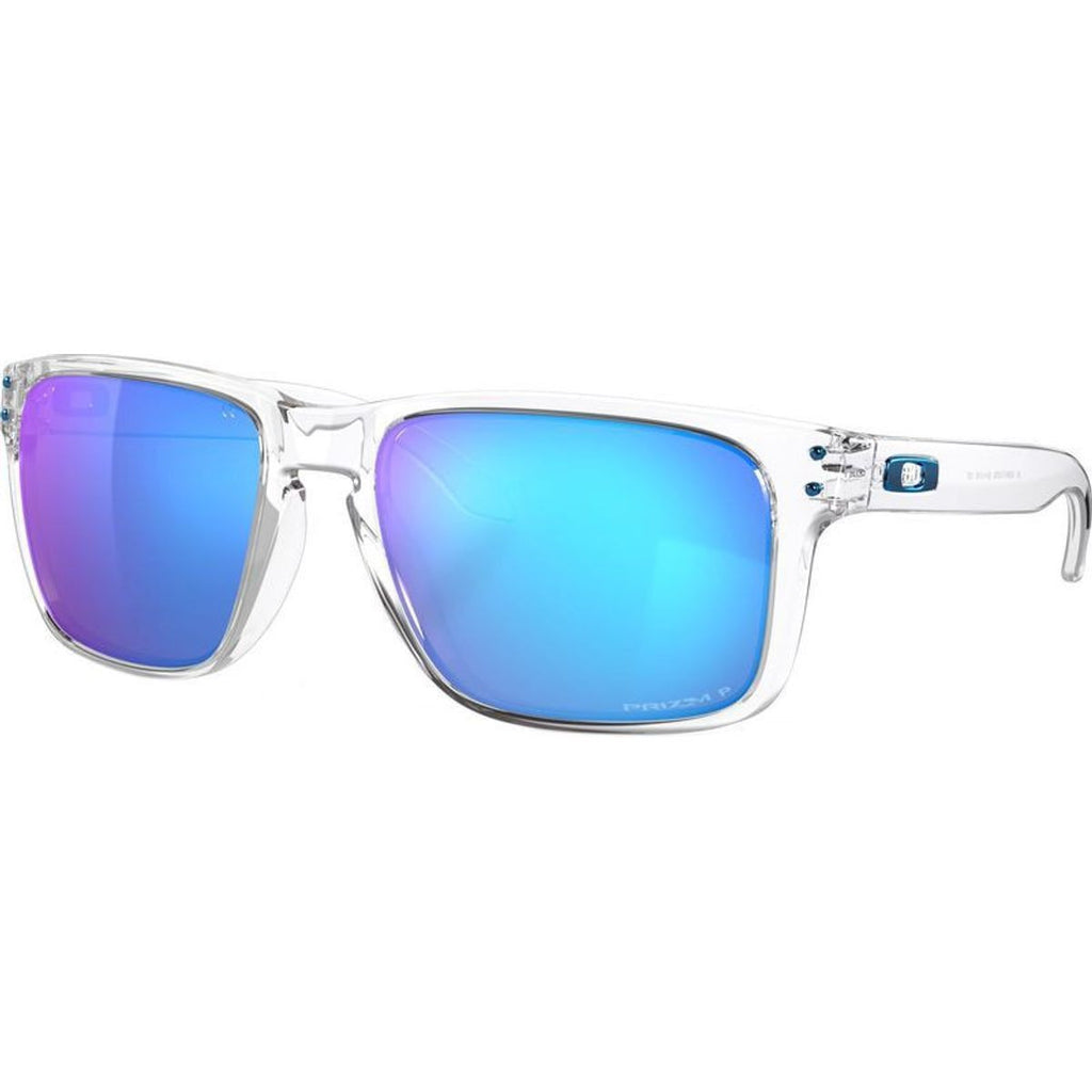 Holbrook XL, Polished Clear/Prizm Sapphire Polarised Lenses