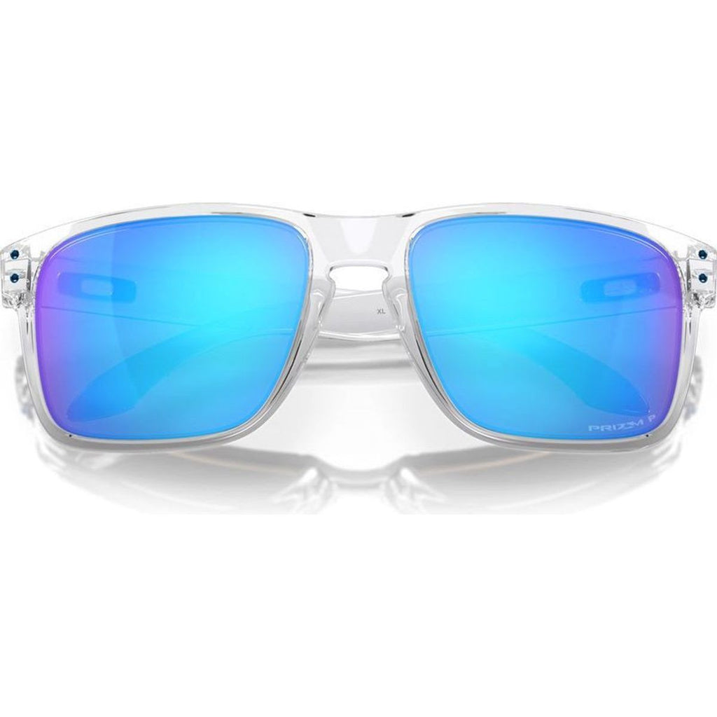 Holbrook XL, Polished Clear/Prizm Sapphire Polarised Lenses