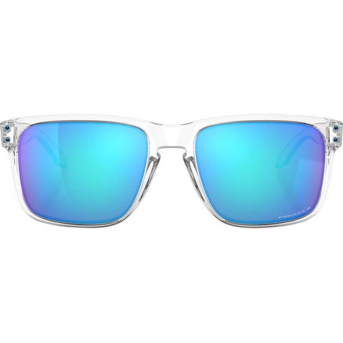 Holbrook XL, Polished Clear/Prizm Sapphire Polarised Lenses