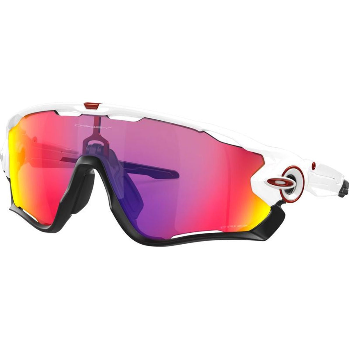 Jawbreaker, Polished White/Prizm Road Lenses