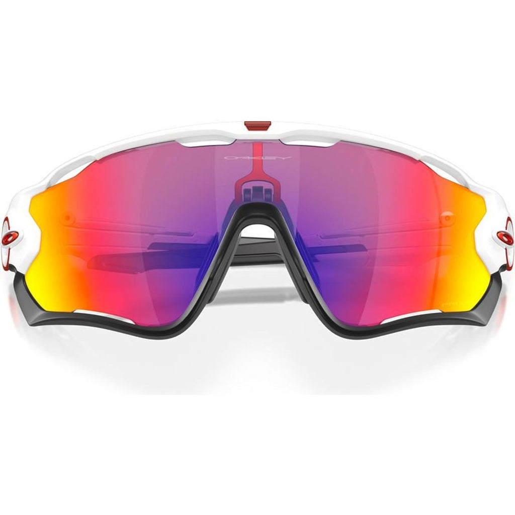 Jawbreaker, Polished White/Prizm Road Lenses
