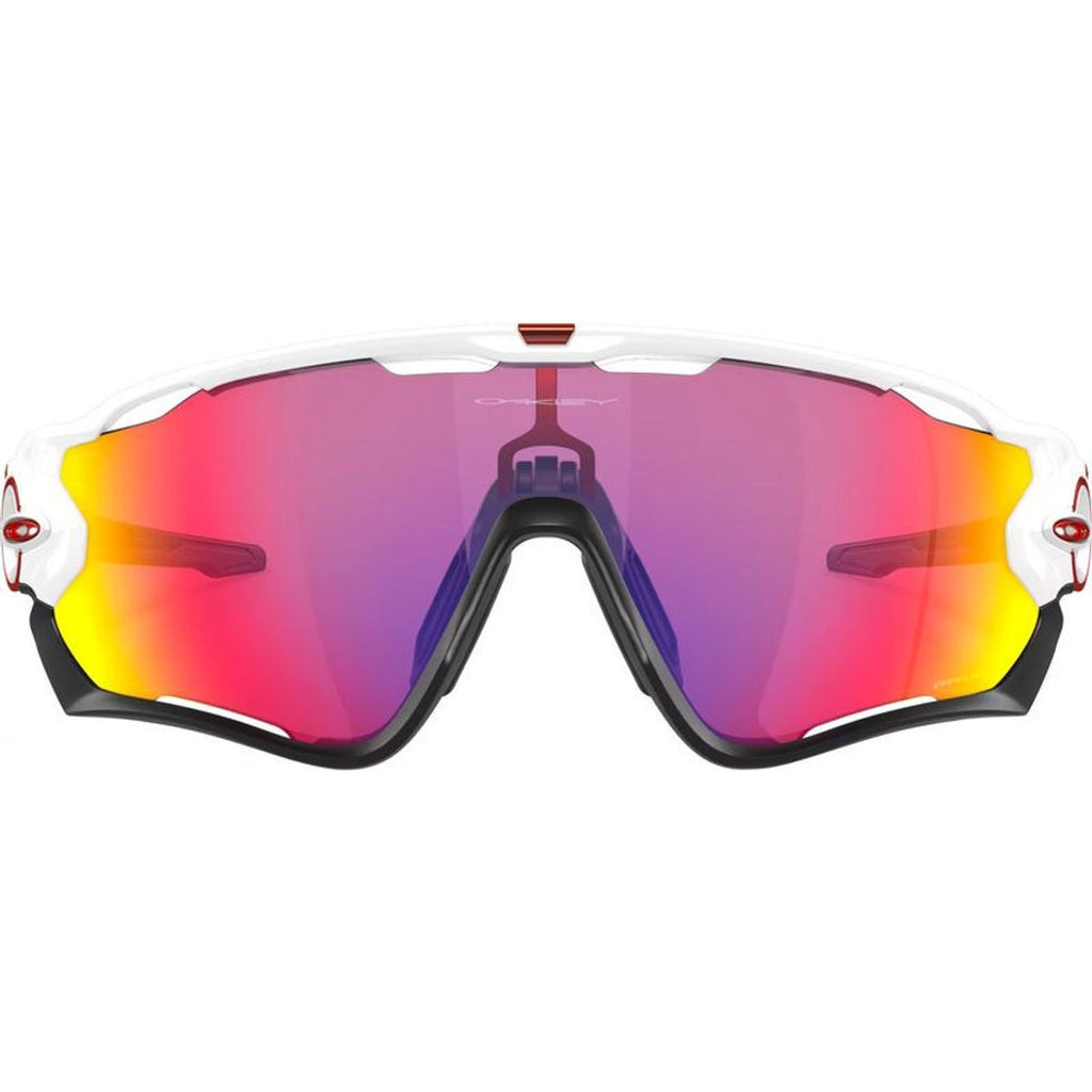 Jawbreaker, Polished White/Prizm Road Lenses