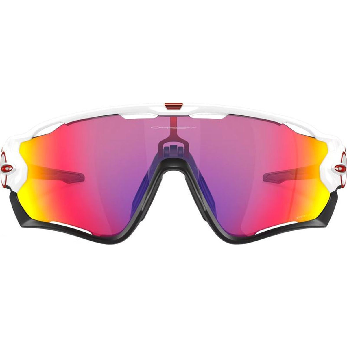 Jawbreaker, Polished White/Prizm Road Lenses