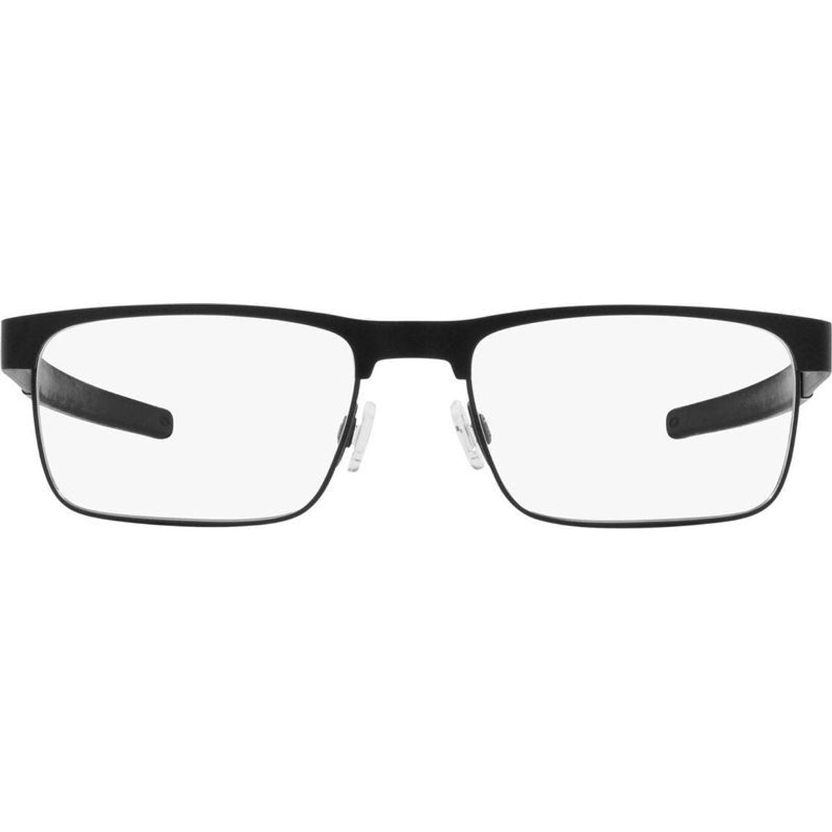 Metal Plate TI OX5153, Satin Black/Clear Lenses 56 Eye Size