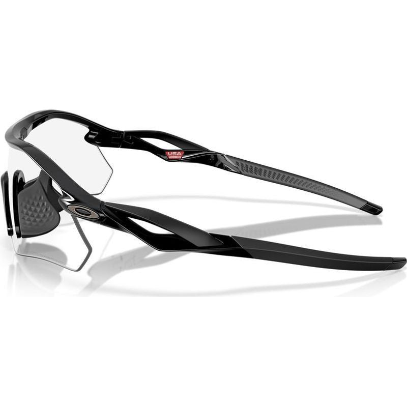 Radar Plate, Polished Black/Clear to Black Iridium Photochromic Lenses