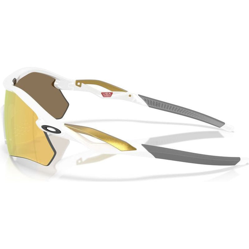 Radar Plate, Polished White/Prizm 24K Polarised Lenses