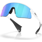 Stunt Devil, Matte White/Prizm Sapphire Lenses