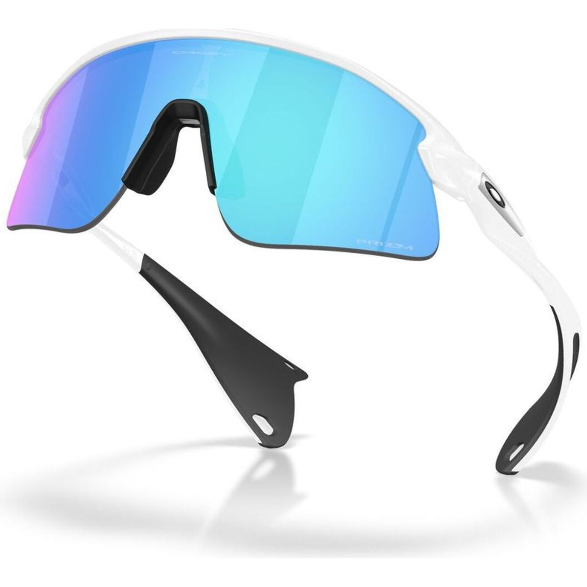 Stunt Devil, Matte White/Prizm Sapphire Lenses