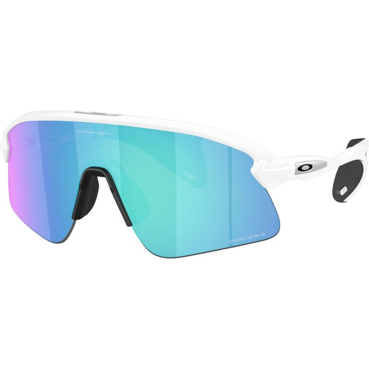 Stunt Devil, Matte White/Prizm Sapphire Lenses