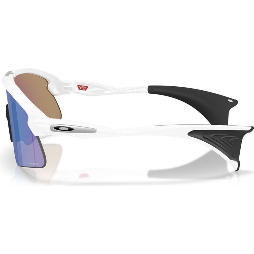 Stunt Devil, Matte White/Prizm Sapphire Lenses