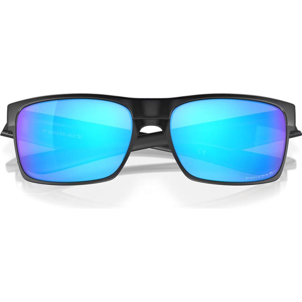 Twoface, Matte Black/Prizm Sapphire Polarised Lenses