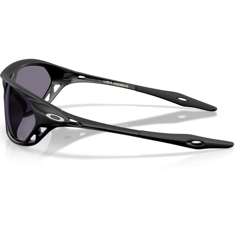 Oakley Cage Jacket Matte Black Prizm Grey Side