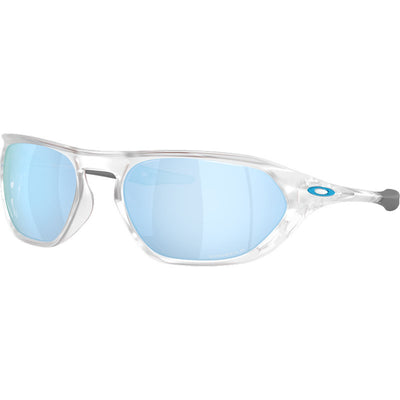 Oakley Cage Jacket Matte Clear Prizm Deep Water Polarised Angle