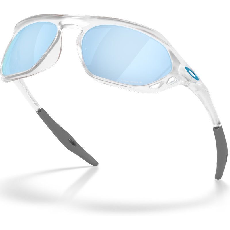 Oakley Cage Jacket Matte Clear Prizm Deep Water Polarised Angle2