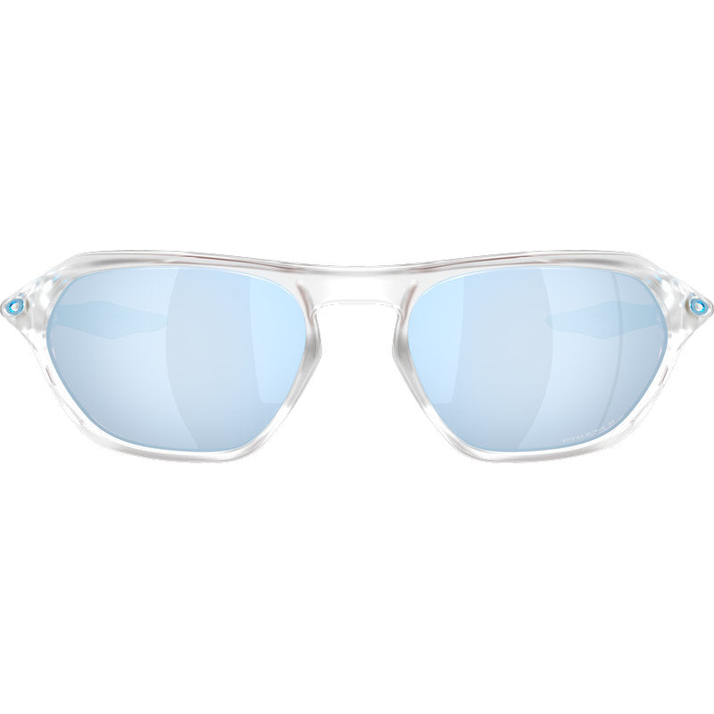 Oakley Cage Jacket Matte Clear Prizm Deep Water Polarised Front